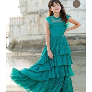 JoyFolie Caroline Maxi Dress in Teal size 7
